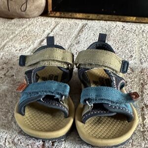 Stylish Kids Blue and Tan Sandals